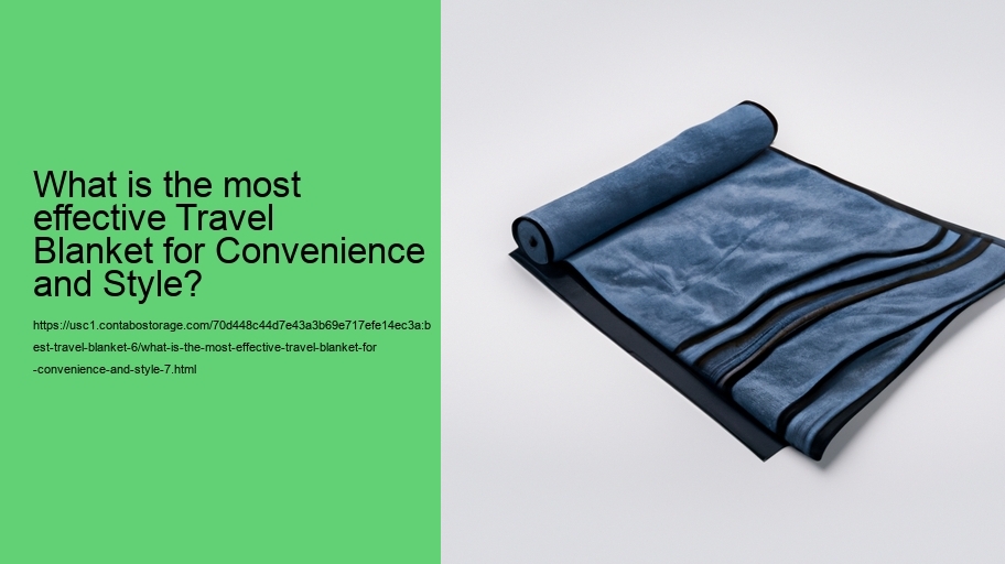 What is the most effective Travel Blanket for Convenience and Style?